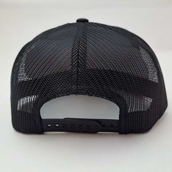 Little Pecker Club Patch Flat Bill Trucker Mesh Snapback Cap Black - Picture 4 of 4